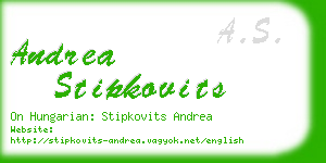 andrea stipkovits business card